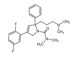 4-(2,5-difluorophenyl)-2-(3-(dimethylamino)propyl)-N,N-dimethyl-2-phenyl-2,5-dihydro-1H-pyrrole-1-carboxamide CAS:686320-41-2 manufacturer & supplier