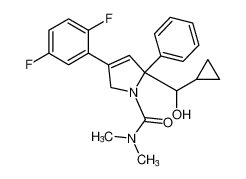 2-(cyclopropyl(hydroxy)methyl)-4-(2,5-difluorophenyl)-N,N-dimethyl-2-phenyl-2,5-dihydro-1H-pyrrole-1-carboxamide CAS:686320-46-7 manufacturer & supplier