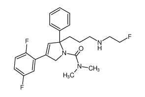 4-(2,5-difluorophenyl)-2-(3-((2-fluoroethyl)amino)propyl)-N,N-dimethyl-2-phenyl-2,5-dihydro-1H-pyrrole-1-carboxamide CAS:686321-04-0 manufacturer & supplier