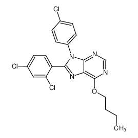 6-butoxy-9-(4-chlorophenyl)-8-(2,4-dichlorophenyl)-9H-purine CAS:686344-77-4 manufacturer & supplier