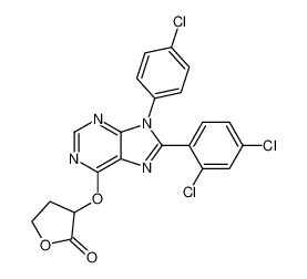 3-((9-(4-chlorophenyl)-8-(2,4-dichlorophenyl)-9H-purin-6-yl)oxy)dihydrofuran-2(3H)-one CAS:686344-89-8 manufacturer & supplier