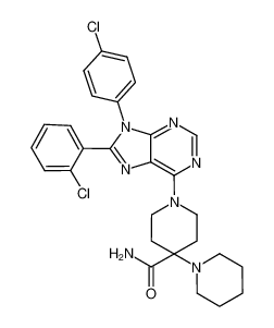 1'-(8-(2-chlorophenyl)-9-(4-chlorophenyl)-9H-purin-6-yl)-[1,4'-bipiperidine]-4'-carboxamide CAS:686346-35-0 manufacturer & supplier