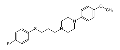 Piperazine, 1-[3-[(4-bromophenyl)thio]propyl]-4-(4-methoxyphenyl)- CAS:686348-14-1 manufacturer & supplier