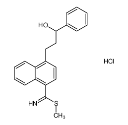 methyl 4-(3-hydroxy-3-phenylpropyl)naphthalene-1-carbimidothioate hydrochloride CAS:68635-14-3 manufacturer & supplier