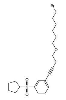 1-{4-[(6-bromohexyl)oxy]-1-butyn-1-yl}-3-(cyclopentylsulfonyl) benzene CAS:686351-29-1 manufacturer & supplier