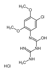 1-(5-chloro-2,4-dimethoxyphenyl)-3-(N'-methylcarbamimidoyl)urea,hydrochloride CAS:68656-59-7 manufacturer & supplier