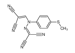 2-Cyano-3-[N'-dicyanomethylene-N-(4-methylsulfanyl-phenyl)-hydrazino]-acrylonitrile CAS:68657-38-5 manufacturer & supplier