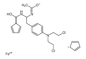 [[1-acetamido-2-[4-[bis(2-chloroethyl)amino]phenyl]ethyl]amino]-cyclopenta-2,4-dien-1-ylidenemethanolate,cyclopenta-1,3-diene,iron(2+) CAS:68665-09-8 manufacturer & supplier