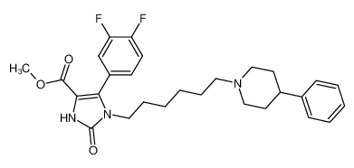 5-(3,4-Difluorophenyl)-2,3-dihydro-4-methoxycarbonyl-1-(6-(4-phenylpiperidin-1-yl)hex-1-yl)-2(1H)-imidazolone CAS:686709-03-5 manufacturer & supplier