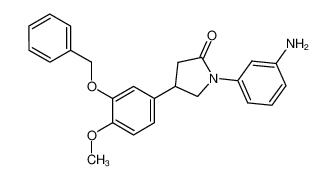 1-(3-aminophenyl)-4-(3-benzyloxy-4-methoxyphenyl)pyrrolidin-2-one CAS:686712-96-9 manufacturer & supplier