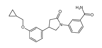 3-(4-(3-(cyclopropylmethoxy)phenyl)-2-oxopyrrolidin-1-yl)benzamide CAS:686713-92-8 manufacturer & supplier