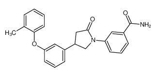 3-(2-oxo-4-(3-(o-tolyloxy)phenyl)pyrrolidin-1-yl)benzamide CAS:686713-97-3 manufacturer & supplier