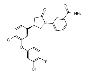 (R)-3-(4-(4-chloro-3-(3-chloro-4-fluorophenoxy)phenyl)-2-oxopyrrolidin-1-yl)benzamide CAS:686715-24-2 manufacturer & supplier