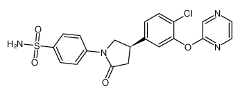 (R)-4-(4-(4-chloro-3-(pyrazin-2-yloxy)phenyl)-2-oxopyrrolidin-1-yl)benzenesulfonamide CAS:686715-46-8 manufacturer & supplier