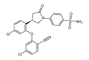 (R)-4-(4-(4-chloro-2-(5-chloro-2-cyanophenoxy)phenyl)-2-oxopyrrolidin-1-yl)benzenesulfonamide CAS:686716-41-6 manufacturer & supplier