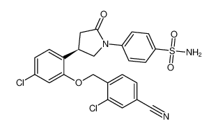 (R)-4-(4-(4-chloro-2-((2-chloro-4-cyanobenzyl)oxy)phenyl)-2-oxopyrrolidin-1-yl)benzenesulfonamide CAS:686716-43-8 manufacturer & supplier