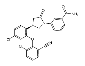 (R)-3-(4-(4-chloro-2-(2-chloro-6-cyanophenoxy)phenyl)-2-oxopyrrolidin-1-yl)benzamide CAS:686716-52-9 manufacturer & supplier