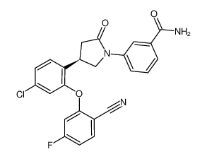 (R)-3-(4-(4-chloro-2-(2-cyano-5-fluorophenoxy)phenyl)-2-oxopyrrolidin-1-yl)benzamide CAS:686716-67-6 manufacturer & supplier