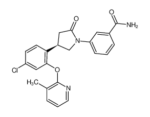 (R)-3-(4-(4-chloro-2-((3-methylpyridin-2-yl)oxy)phenyl)-2-oxopyrrolidin-1-yl)benzamide CAS:686716-74-5 manufacturer & supplier