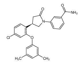 (R)-3-(4-(4-chloro-2-(3,5-dimethylphenoxy)phenyl)-2-oxopyrrolidin-1-yl)benzamide CAS:686716-83-6 manufacturer & supplier