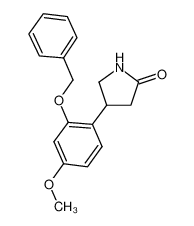 4-(2-benzyloxy-4-methoxyphenyl)pyrrolidin-2-one CAS:686717-31-7 manufacturer & supplier