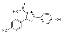 1-(3-(4-hydroxyphenyl)-5-(p-tolyl)-4,5-dihydro-1H-pyrazol-1-yl)ethan-1-one CAS:686717-85-1 manufacturer & supplier