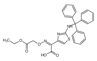 acide (ethoxy-2 oxo-2 ethoxy)-imino-2 Z (tritylamino-2 thiazolyl-4)-2 acetique CAS:68672-46-8 manufacturer & supplier