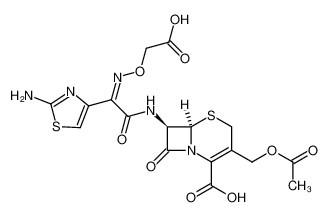 acide (acetoxy methyl)-3((((carboxy methoxy)-imino-2 Z (amino-2 thiazolyl-4)-2)-acetyl)-amino)-7 β cepheme-3 carboxylique-4 CAS:68672-52-6 manufacturer & supplier