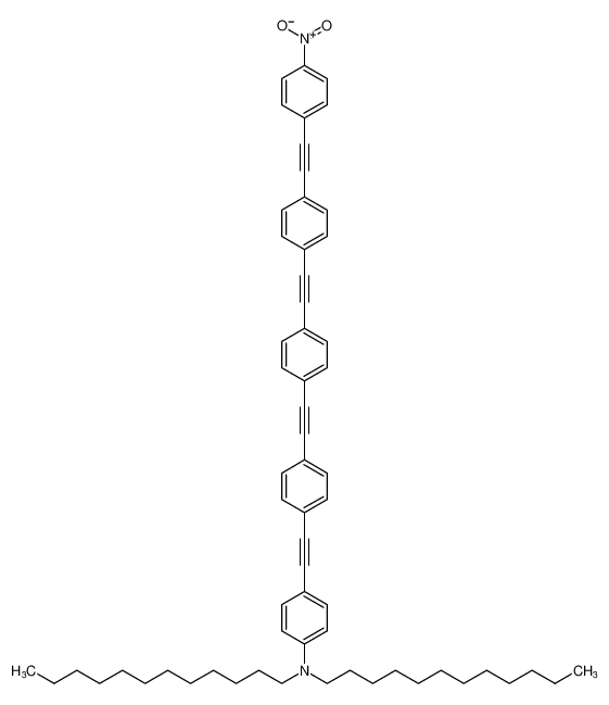 Benzenamine,N,N-didodecyl-4-[[4-[[4-[[4-[(4-nitrophenyl)ethynyl]phenyl]ethynyl]phenyl]ethynyl]phenyl]ethynyl]- CAS:686721-74-4 manufacturer & supplier