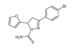 3-(4-Bromo-phenyl)-5-furan-2-yl-4,5-dihydro-pyrazole-1-carbothioic acid amide CAS:686725-74-6 manufacturer & supplier