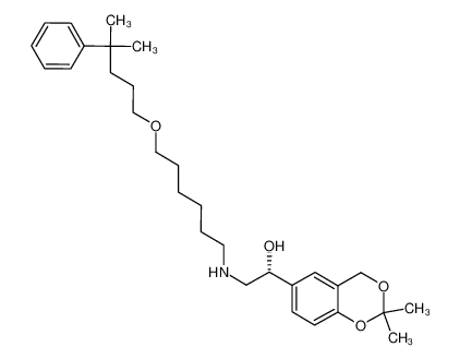 (1R)-1-(2,2-dimethyl-4H-1,3-benzodioxin-6-yl)-2-({6-[(4-methyl-4-phenylpentyl)oxy]hexyl}amino)ethanol CAS:686734-45-2 manufacturer & supplier