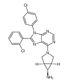 (1R,5S,6r)-3-(8-(2-chlorophenyl)-9-(4-chlorophenyl)-9H-purin-6-yl)-3-azabicyclo[3.1.0]hexan-6-amine CAS:686744-56-9 manufacturer & supplier