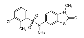 3-chloro-N,2-dimethyl-N-(3-methyl-2-oxo-2,3-dihydrobenzo[d]thiazol-6-yl)benzenesulfonamide CAS:686746-97-4 manufacturer & supplier