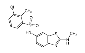 3-chloro-2-methyl-N-(2-methylaminobenzothiazol-6-yl)benzenesulphonamide CAS:686747-09-1 manufacturer & supplier