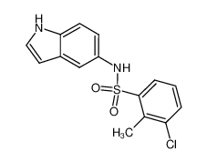 3-chloro-2-methyl-N-(1H-indol-5-yl)benzenesulphonamide CAS:686747-18-2 manufacturer & supplier