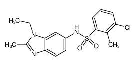 3-chloro-N-(1-ethyl-2-methyl-1H-benzoimidazol-6-yl)-2-methylbenzenesulphonamide CAS:686747-32-0 manufacturer & supplier