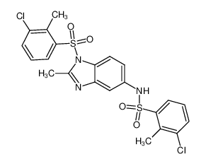 3-chloro-N-[1-(3-chloro-2-methylbenzenesulphonyl)-2-methyl-1H-benzoimidazol-5-yl]-2-methylbenzenesulphonamide CAS:686747-52-4 manufacturer & supplier