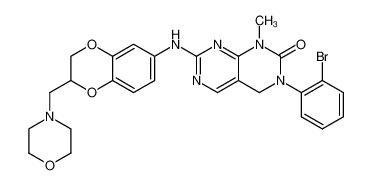 3-(2-bromo-phenyl)-1-methyl-7-(2-morpholin-4-ylmethyl-2,3-dihydro-benzo[1,4]dioxin-6-ylamino)-3,4-dihydro-1H-pyrimido[4,5-d]pyrimidin-2-one CAS:686756-95-6 manufacturer & supplier