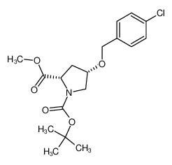 (2S,4S)-4-(4-chloro-benzyloxy)-pyrrolidine-1,2-dicarboxylic acid 1-tert-butyl ester 2-methyl ester CAS:686766-46-1 manufacturer & supplier