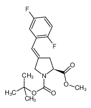 1-(tert-butyl) 2-methyl (S)-4-(2,5-difluorobenzylidene)pyrrolidine-1,2-dicarboxylate CAS:686766-60-9 manufacturer & supplier