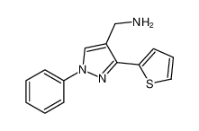 1H-Pyrazole-4-methanamine, 1-phenyl-3-(2-thienyl)- CAS:686770-66-1 manufacturer & supplier