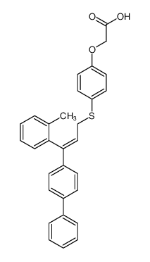 (Z)-2-(4-((3-([1,1'-biphenyl]-4-yl)-3-(o-tolyl)allyl)thio)phenoxy)acetic acid CAS:686774-46-9 manufacturer & supplier