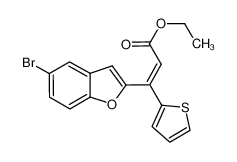 (E/Z)-3-(5-bromobenzo[b]furan-2-yl)-3-(thiophen-2-yl)-acrylic acid ethyl ester CAS:686775-55-3 manufacturer & supplier