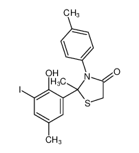 2-(2-hydroxy-3-iodo-5-methylphenyl)-2-methyl-3-(p-tolyl)thiazolidin-4-one CAS:686965-70-8 manufacturer & supplier