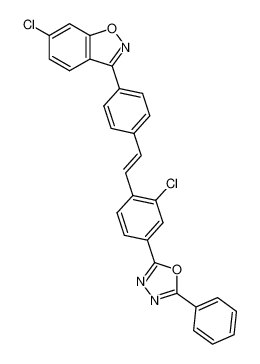 6-chloro-3-{4-[2-chloro-4-(5-phenyl-[1,3,4]oxadiazol-2-yl)-trans-styryl]-phenyl}-benzo[d]isoxazole CAS:68700-18-5 manufacturer & supplier