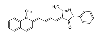 5-methyl-4-[4-(1-methyl-1H-quinolin-2-ylidene)-but-2-enylidene]-2-phenyl-2,4-dihydro-pyrazol-3-one CAS:68704-08-5 manufacturer & supplier