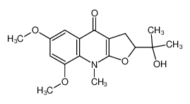 2-(1-hydroxy-1-methylethyl)-6,8-dimethoxy-9-methyl-2,3-dihydrofuro(2,3-b)quinolin-4(9H)-one CAS:68711-57-9 manufacturer & supplier