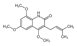 4,6,8-trimethoxy-3-(3-methylbut-2-enyl)-2-quinolone CAS:68711-61-5 manufacturer & supplier