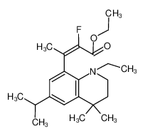 (E)-3-(1-ethyl-6-isopropyl-4,4-dimethyl-1,2,3,4-tetrahydro-quinolin-8-yl)-2-fluro -but-2-enoic acid ethyl ester CAS:687134-78-7 manufacturer & supplier