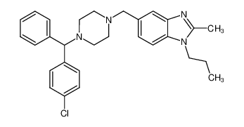 5-[4-(4-chloro-benzhydryl)-piperazin-1-ylmethyl]-2-methyl-1-propyl-1H-benzoimidazole CAS:68732-35-4 manufacturer & supplier